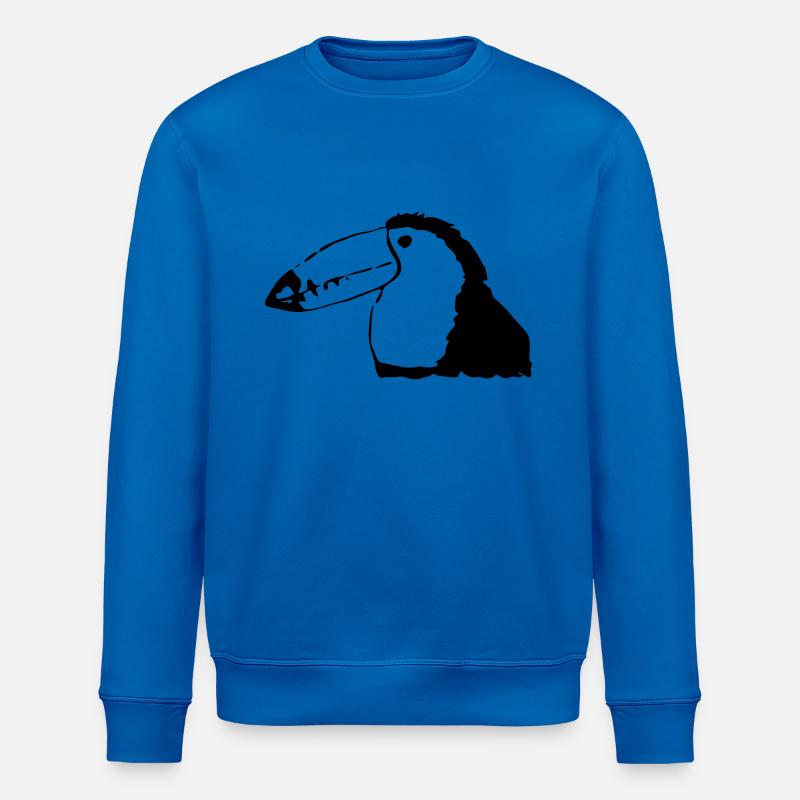 Tukan ähnlicher bunter Vogel - Stanley/Stella Unisex Bio-Sweatshirt ROLLER - Königsblau