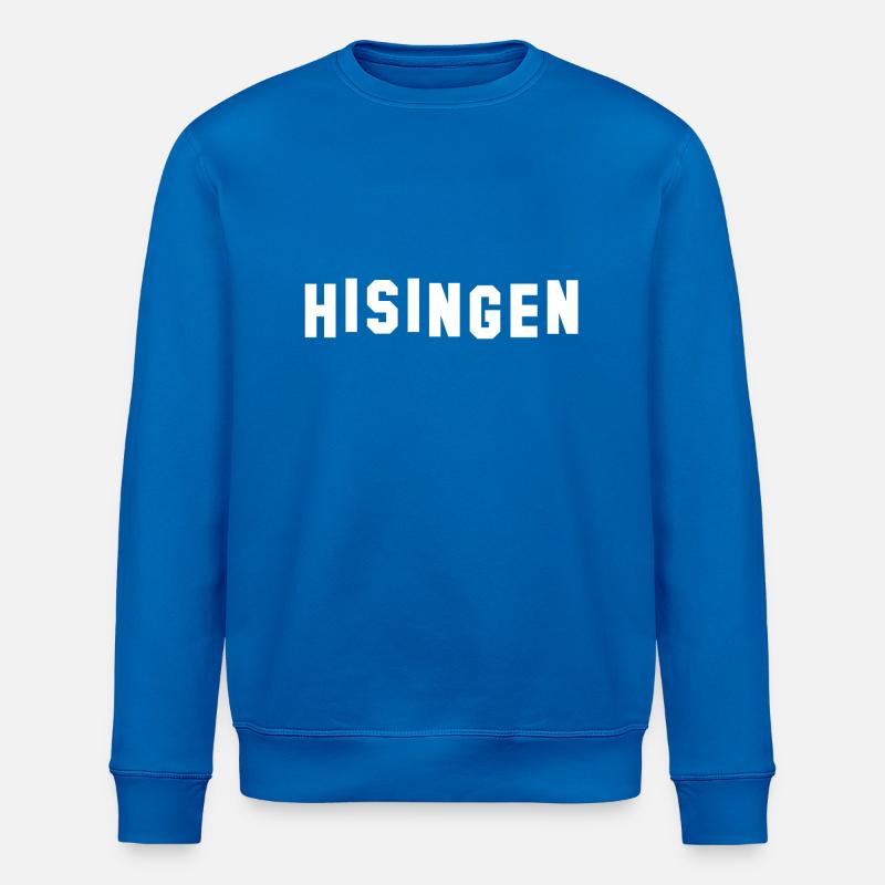 Hisingsskylten blanc - Sweat bio ROLLER Stanley/Stella Unisexe - bleu roi