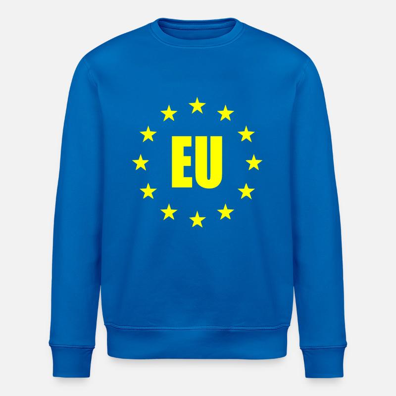 Drapeau de l’UE - Sweat bio ROLLER Stanley/Stella Unisexe - bleu roi