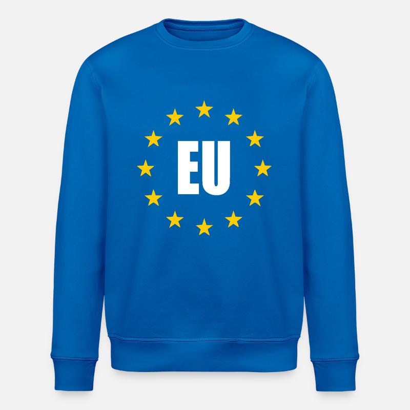 Drapeau de l’UE - Sweat bio ROLLER Stanley/Stella Unisexe - bleu roi