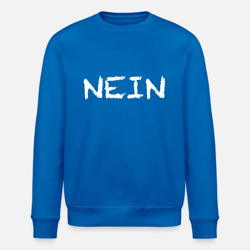 Non, blanc - Sweat bio ROLLER Stanley/Stella Unisexe - bleu roi
