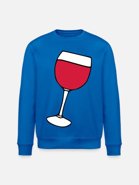 Rotwein im Glas - Stanley/Stella Unisex Bio-Sweatshirt ROLLER - Königsblau