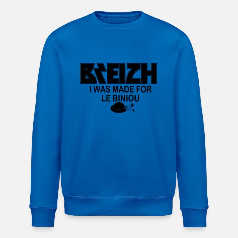 breizh - Sweat bio ROLLER Stanley/Stella Unisexe - bleu roi
