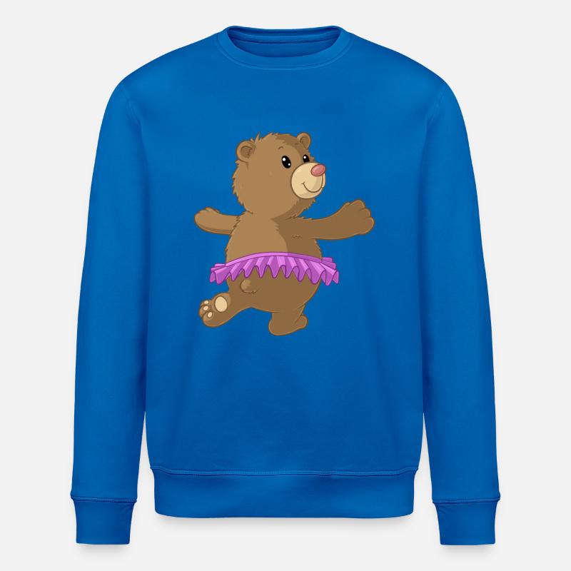 Tanzender Comic Bär - Stanley/Stella Unisex Bio-Sweatshirt ROLLER - Königsblau