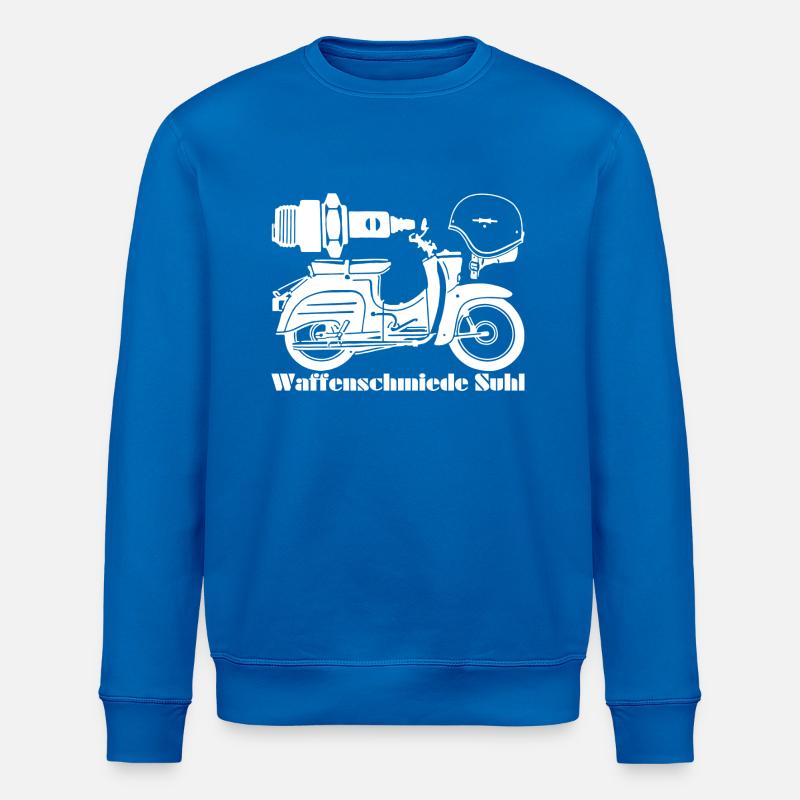 Simson Schwalbe KR51 Waff - Stanley/Stella Unisex Bio-Sweatshirt ROLLER - Königsblau