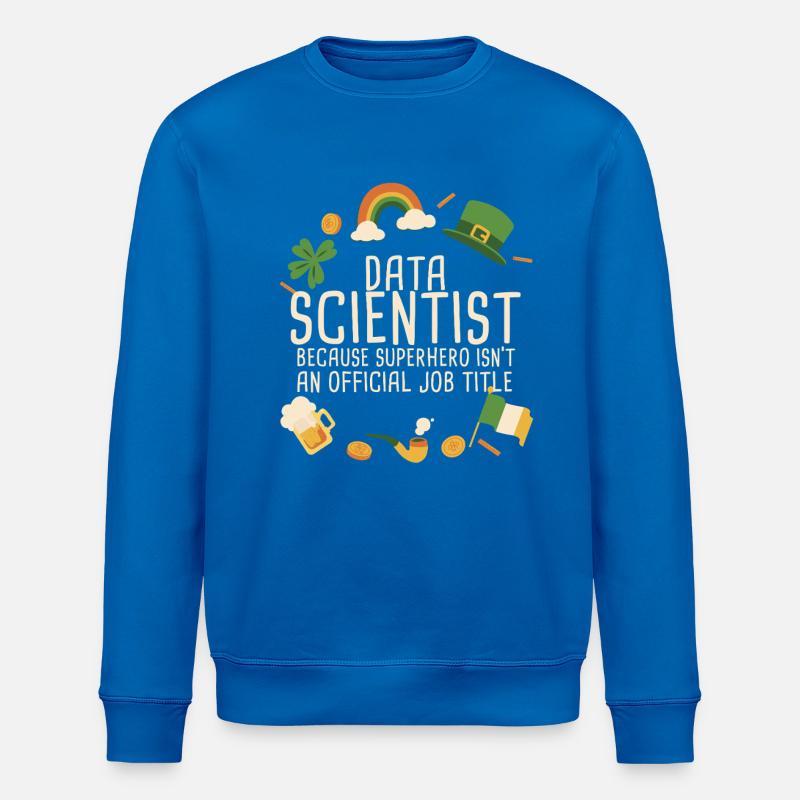 Data Scientist Saint-Patrick - Sweat bio ROLLER Stanley/Stella Unisexe - bleu roi