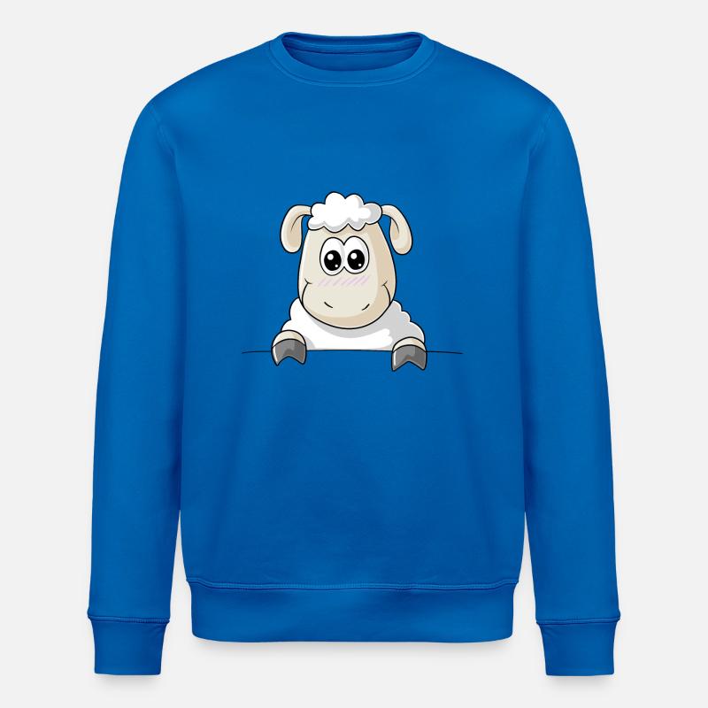 Schaf Comic - Stanley/Stella Unisex Bio-Sweatshirt ROLLER - Königsblau