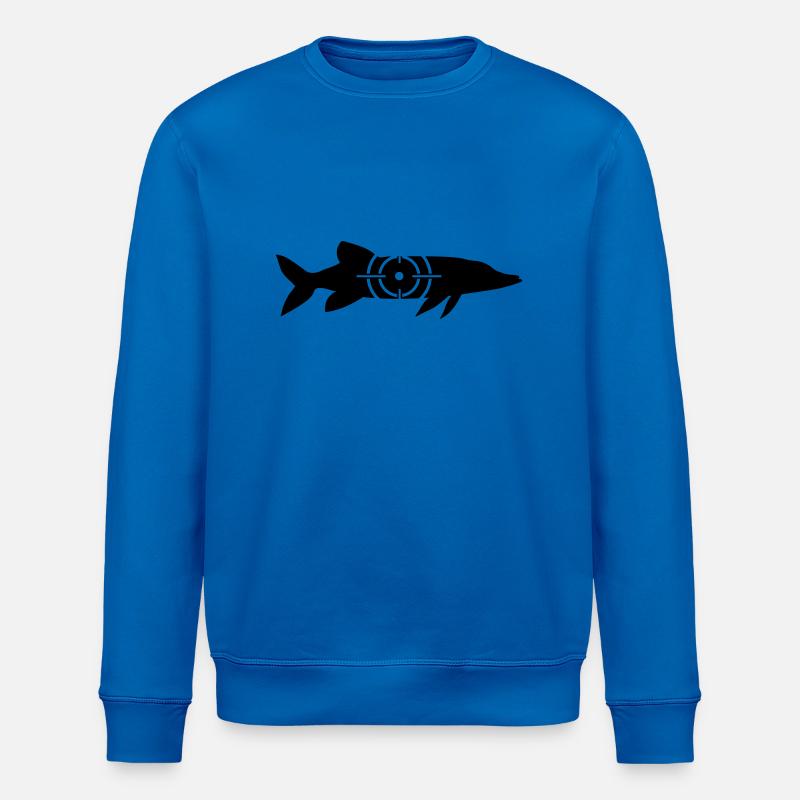 La chasse au brochet - Sweat bio ROLLER Stanley/Stella Unisexe - bleu roi