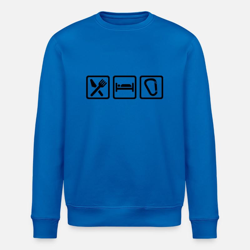 Eat sleep Escalade - Sweat bio ROLLER Stanley/Stella Unisexe - bleu roi
