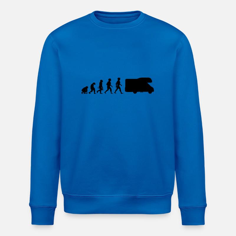 Evolution Wohnmobil Wohnwagen Campingwagen Camper - Stanley/Stella Unisex Bio-Sweatshirt ROLLER - Königsblau