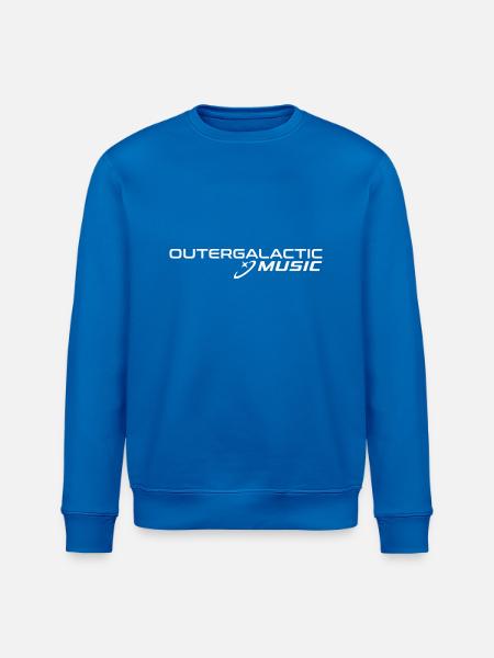 Outergalactic Music logo white - Stanley/Stella ROLLER Unisex Organic Sweatshirt - royal blue