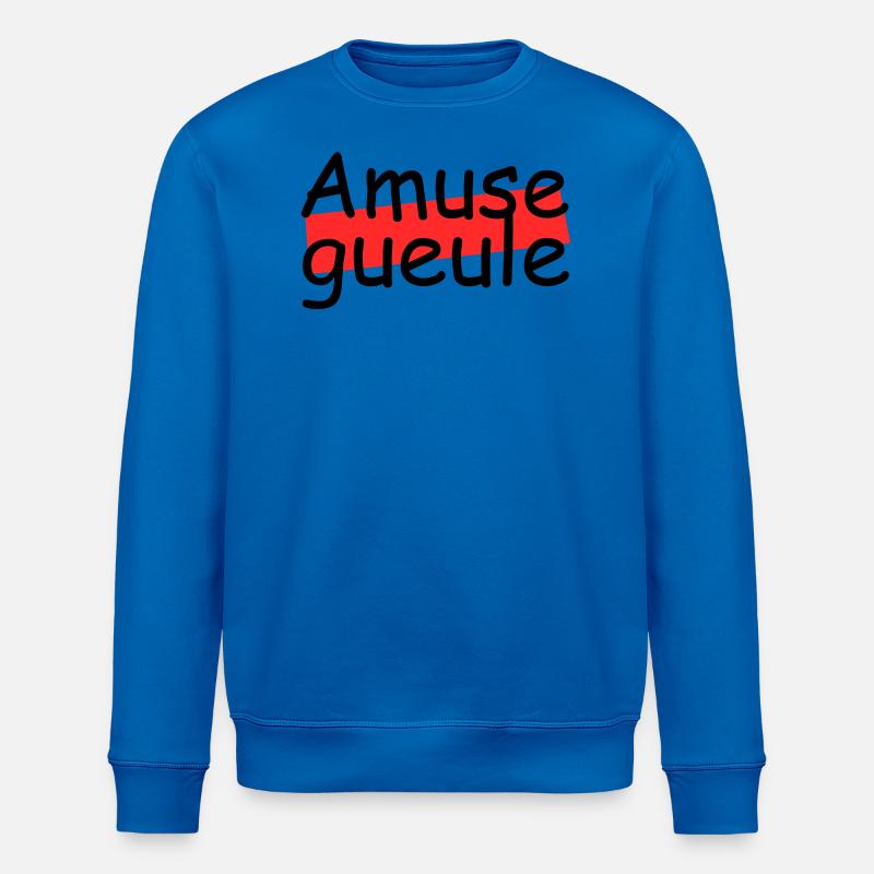 Amuse gueule - Sweat bio ROLLER Stanley/Stella Unisexe - bleu roi