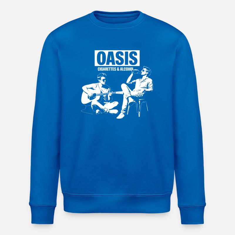 Cigarettes & Alcohol - Definitely Maybe - Stanley/Stella Unisex Bio-Sweatshirt ROLLER - Königsblau