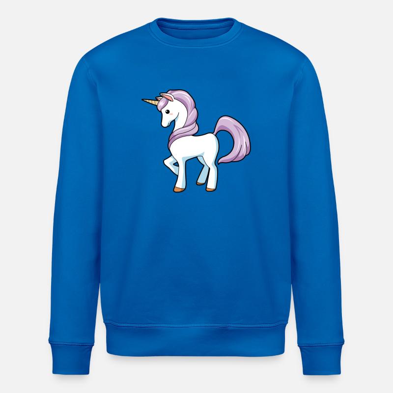 Einhorn - Stanley/Stella Unisex Bio-Sweatshirt ROLLER - Königsblau