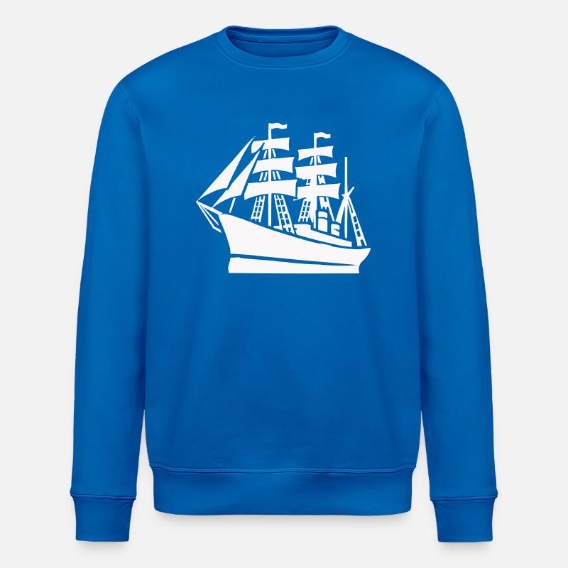 Schiff Schifffahrt - Stanley/Stella Unisex Bio-Sweatshirt ROLLER - Königsblau