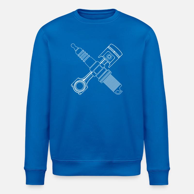 Zündkerze_Kolben - Stanley/Stella Unisex Bio-Sweatshirt ROLLER - Königsblau