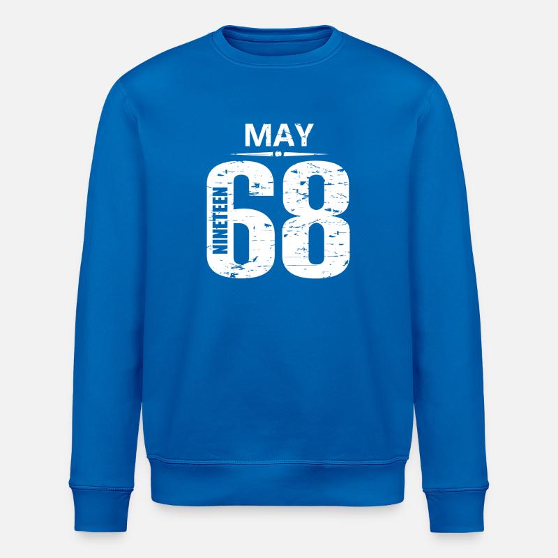 May 1968 - Stanley/Stella ROLLER Unisex Organic Sweatshirt - royal blue