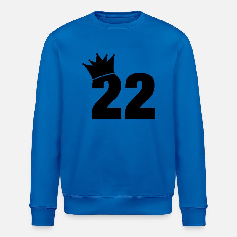 22_krone_f1 - Stanley/Stella Unisex Bio-Sweatshirt ROLLER - Königsblau