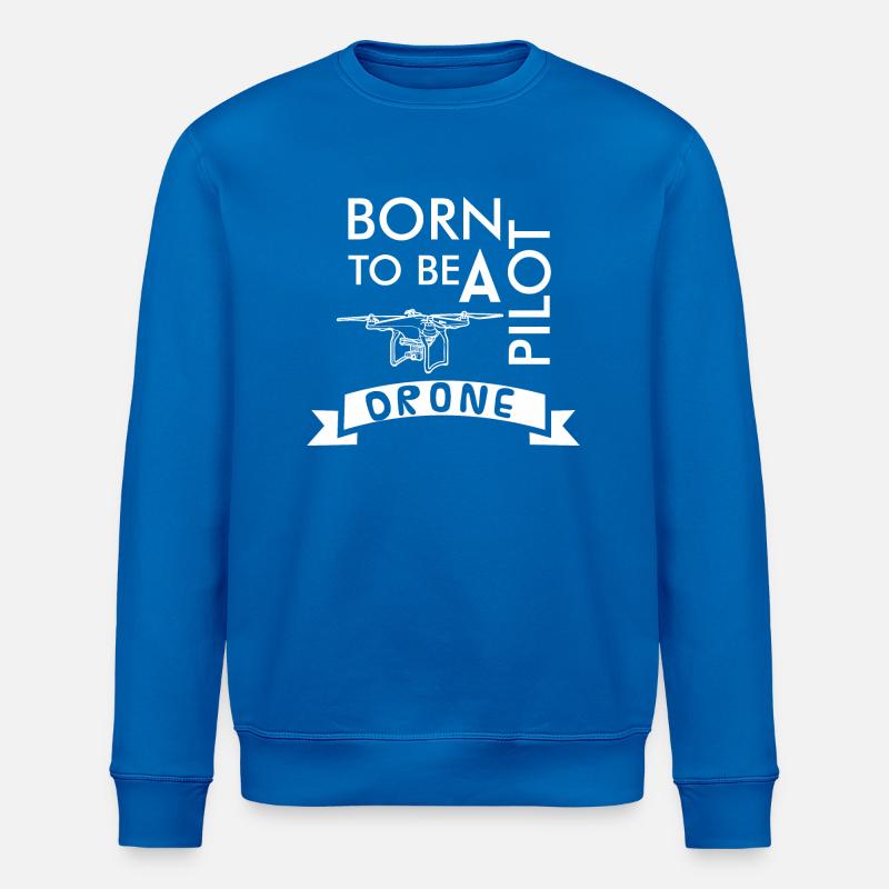 drone - Sweat bio ROLLER Stanley/Stella Unisexe - bleu roi