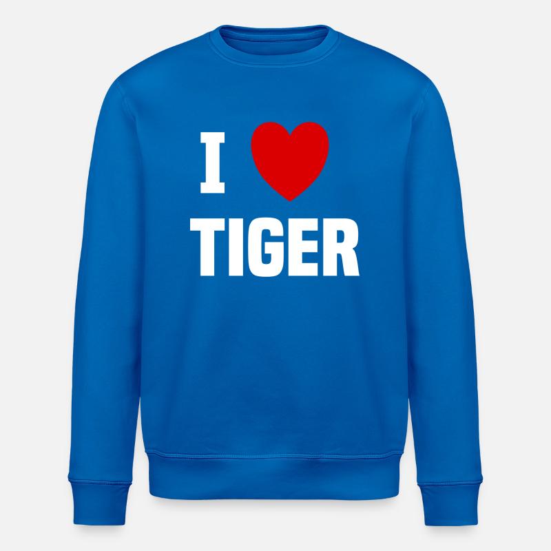 Ich liebe Tiger - Stanley/Stella Unisex Bio-Sweatshirt ROLLER - Königsblau