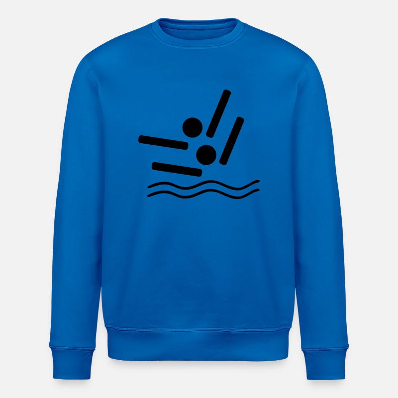 synchronised swimming - Stanley/Stella Unisex Bio-Sweatshirt ROLLER - Königsblau