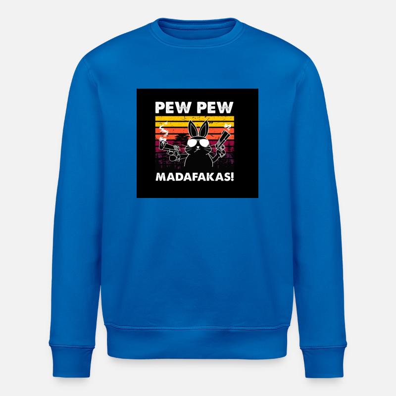 Masque de banc de lapin - Sweat bio ROLLER Stanley/Stella Unisexe - bleu roi