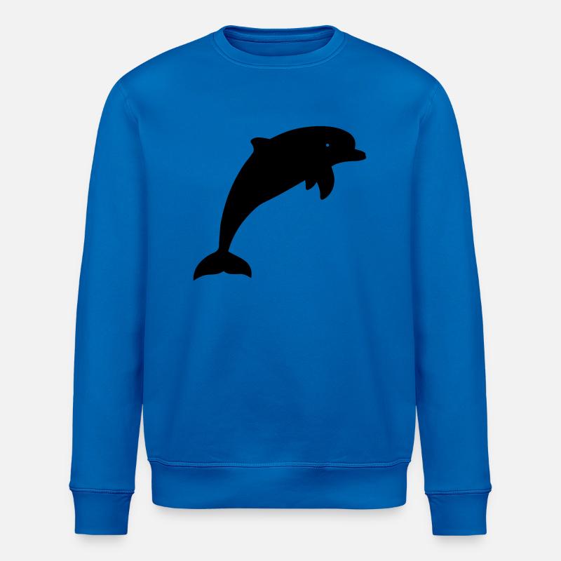 Illustration de dauphin - Sweat bio ROLLER Stanley/Stella Unisexe - bleu roi