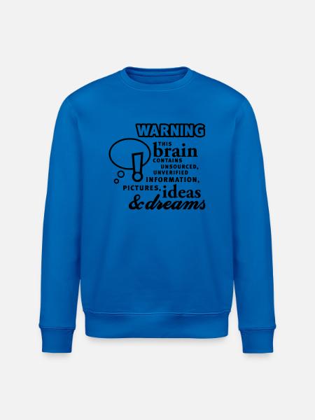 Brain - content - Brain - Content - 1C - Stanley/Stella ROLLER Unisex Organic Sweatshirt - royal blue