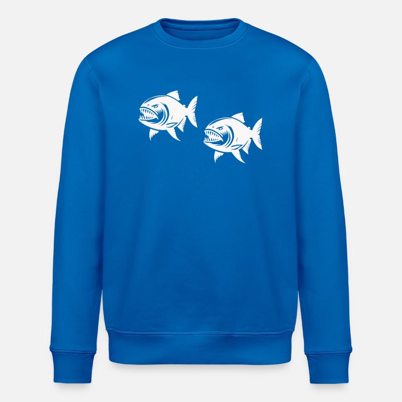 piranha 2 - Stanley/Stella Unisex Bio-Sweatshirt ROLLER - Königsblau