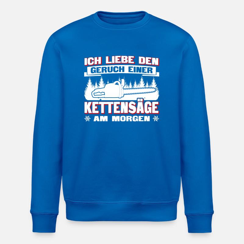 Tronçonneuse à odeur - Sweat bio ROLLER Stanley/Stella Unisexe - bleu roi