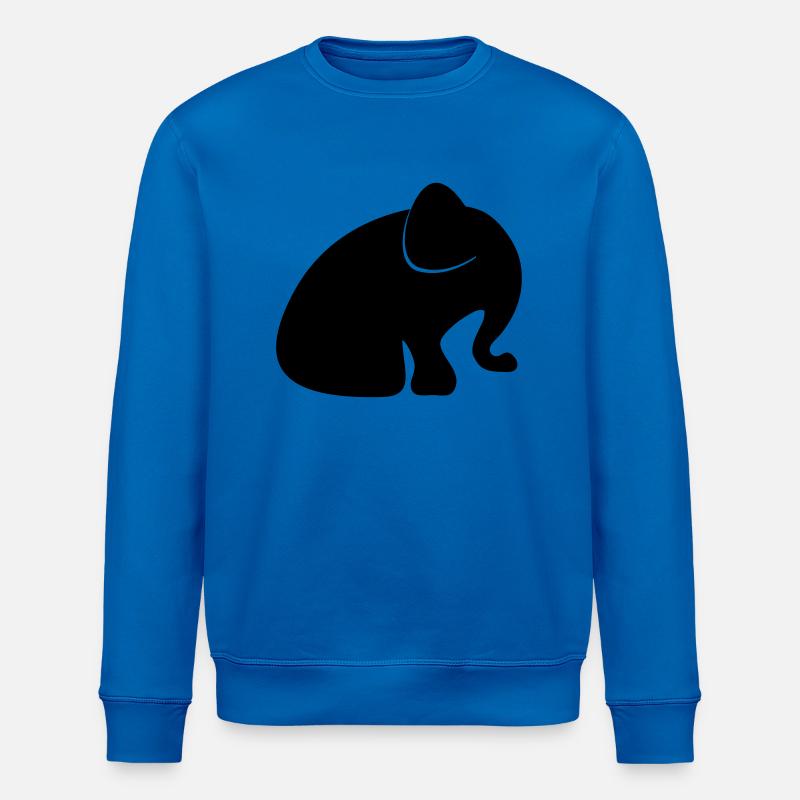 éléphant bébé - Sweat bio ROLLER Stanley/Stella Unisexe - bleu roi