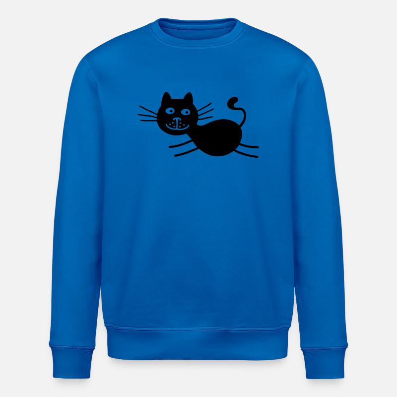 Black Cat rennend - Sweat bio ROLLER Stanley/Stella Unisexe - bleu roi