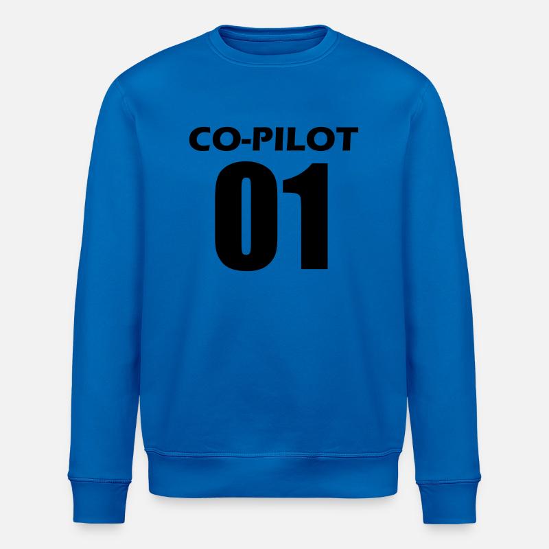 Co-Pilot Partnerlook - Stanley/Stella ROLLER Unisex Organic Sweatshirt - royal blue