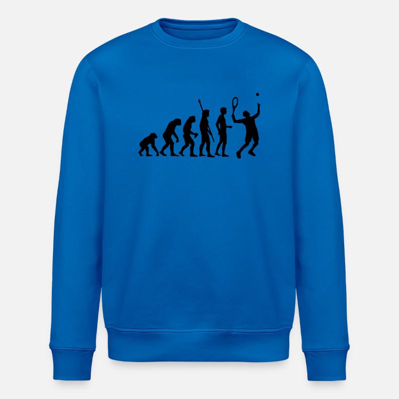 evolution_tennis_b_1c - Stanley/Stella Unisex Bio-Sweatshirt ROLLER - Königsblau
