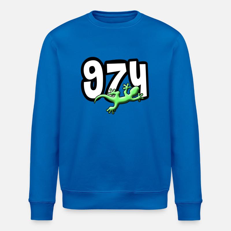 974 gecko - Sweat bio ROLLER Stanley/Stella Unisexe - bleu roi