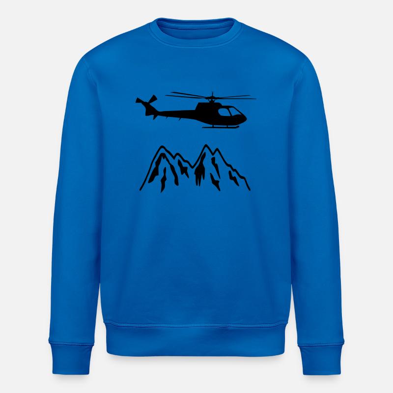 Rettungs Helicopter - Stanley/Stella Unisex Bio-Sweatshirt ROLLER - Königsblau