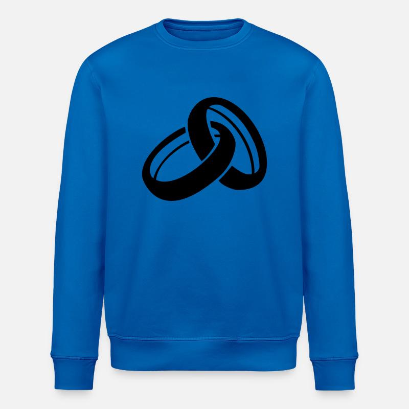 Wedding rings - Stanley/Stella ROLLER Unisex Organic Sweatshirt - royal blue