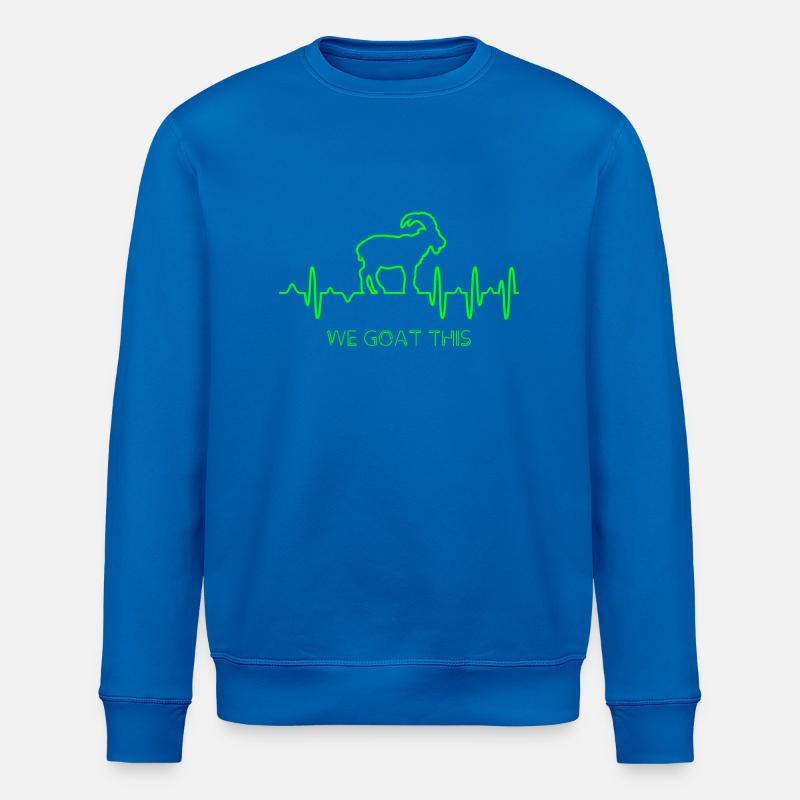 Ziege EKG - Stanley/Stella Unisex Bio-Sweatshirt ROLLER - Königsblau