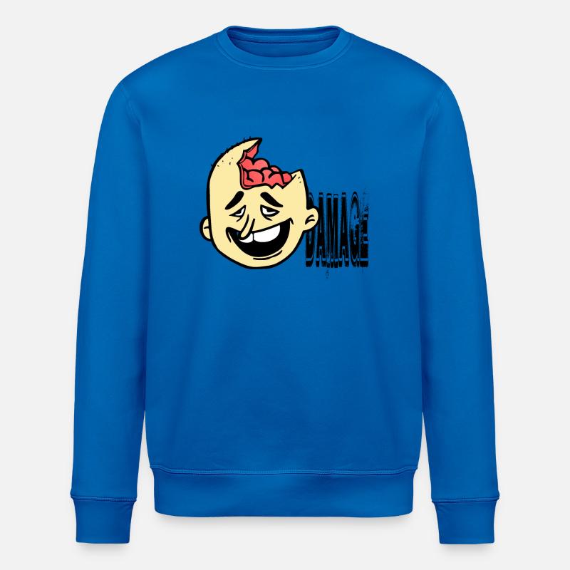 Stupid obstructs idiot - Stanley/Stella ROLLER Unisex Organic Sweatshirt - royal blue