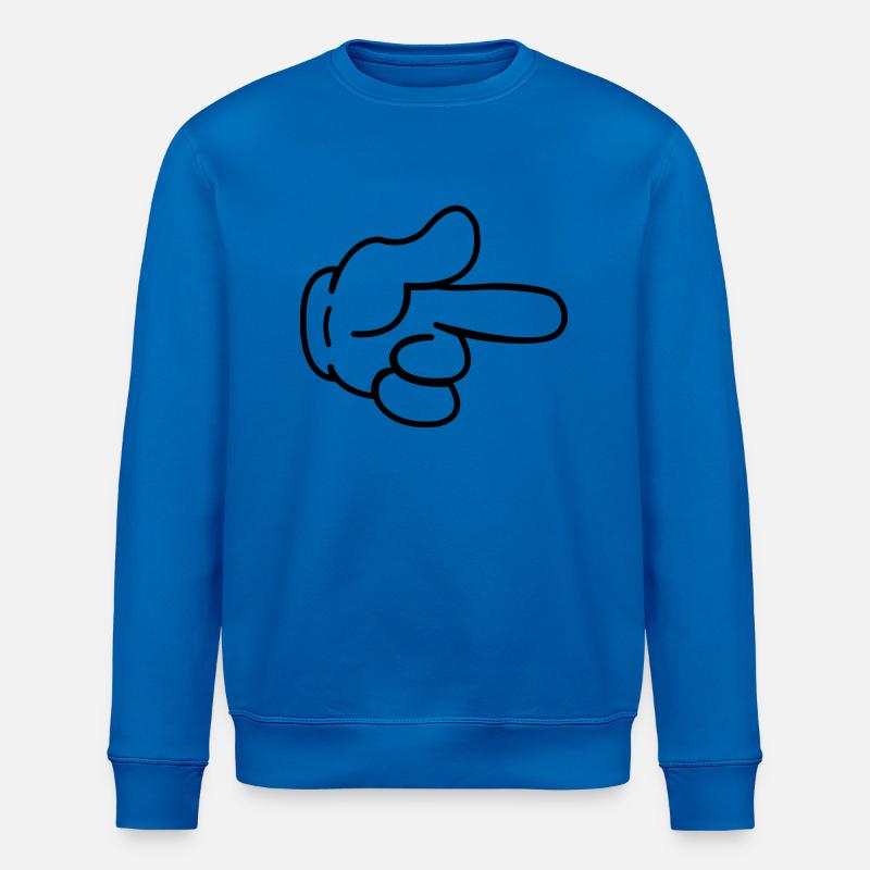 hand_comic_1 - Stanley/Stella Unisex Bio-Sweatshirt ROLLER - Königsblau