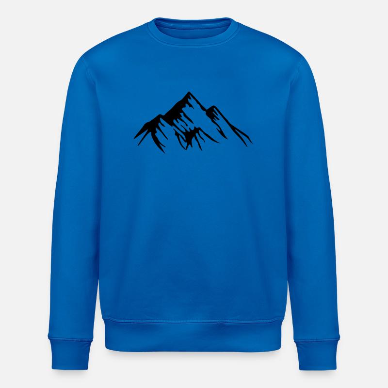 mountains berge design - Stanley/Stella Unisex Bio-Sweatshirt ROLLER - Königsblau