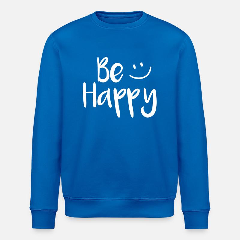 Be Happy - Stanley/Stella Unisex Bio-Sweatshirt ROLLER - Königsblau