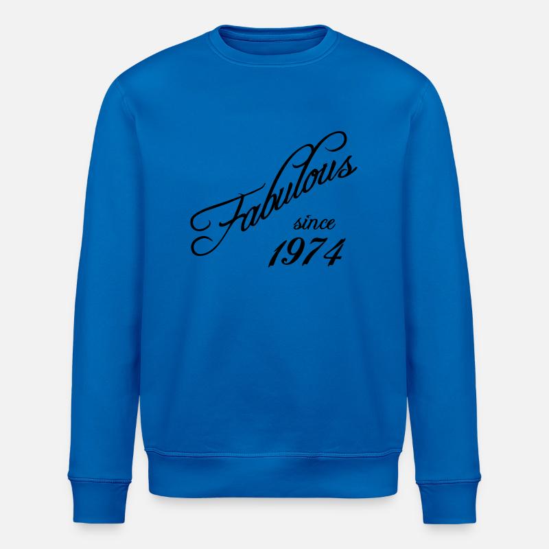 Fabulous since 1974 - Sweat bio ROLLER Stanley/Stella Unisexe - bleu roi