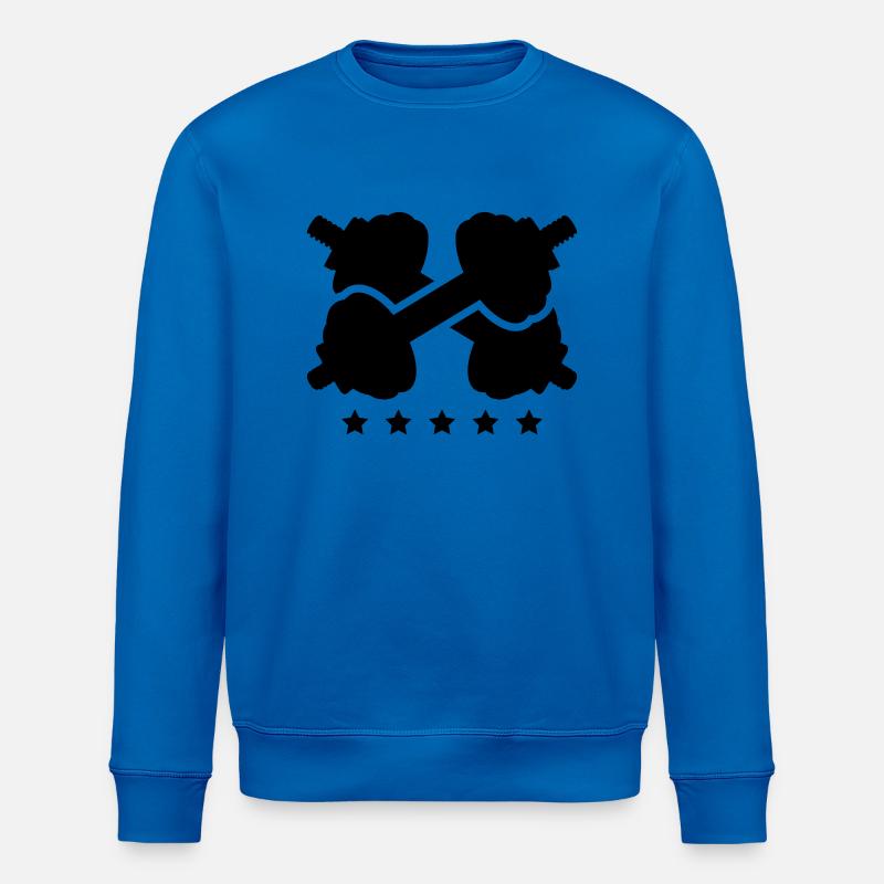 hantel_logo_pa1 - Stanley/Stella Unisex Bio-Sweatshirt ROLLER - Königsblau