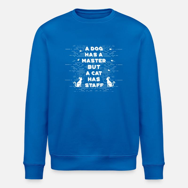 Katze - Stanley/Stella Unisex Bio-Sweatshirt ROLLER - Königsblau