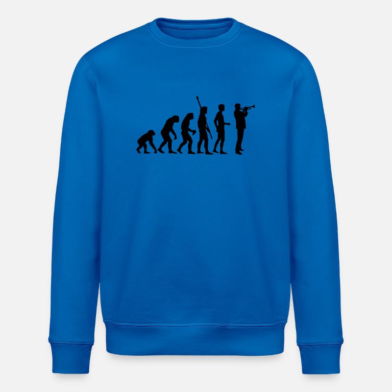 evolution_trompeter - Stanley/Stella ROLLER Unisex Organic Sweatshirt - royal blue