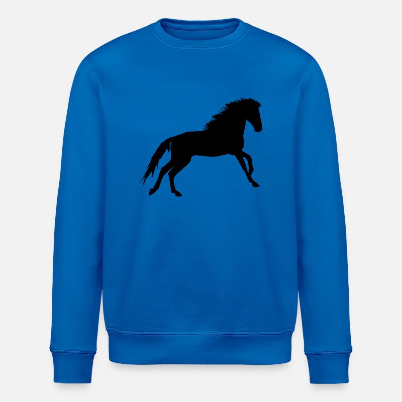 Pferd - Stanley/Stella Unisex Bio-Sweatshirt ROLLER - Königsblau