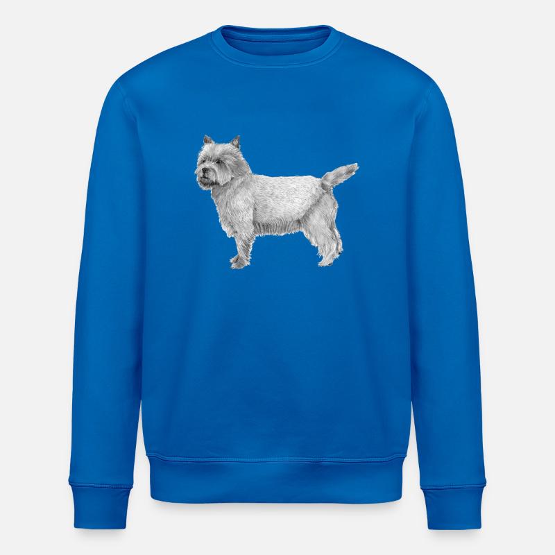 Cairn-Terrier - Stanley/Stella Unisex Bio-Sweatshirt ROLLER - Königsblau
