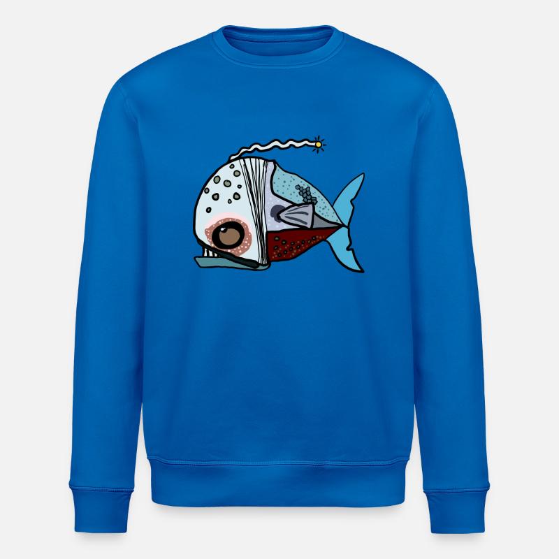 Fisch - Stanley/Stella Unisex Bio-Sweatshirt ROLLER - Königsblau