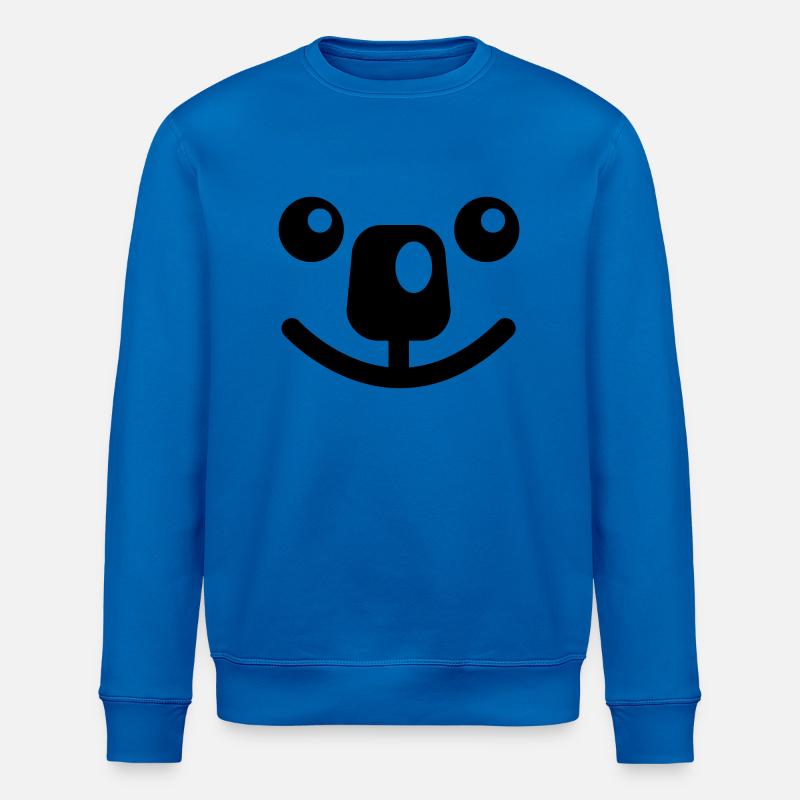 Koala visage - Line - Sweat bio ROLLER Stanley/Stella Unisexe - bleu roi